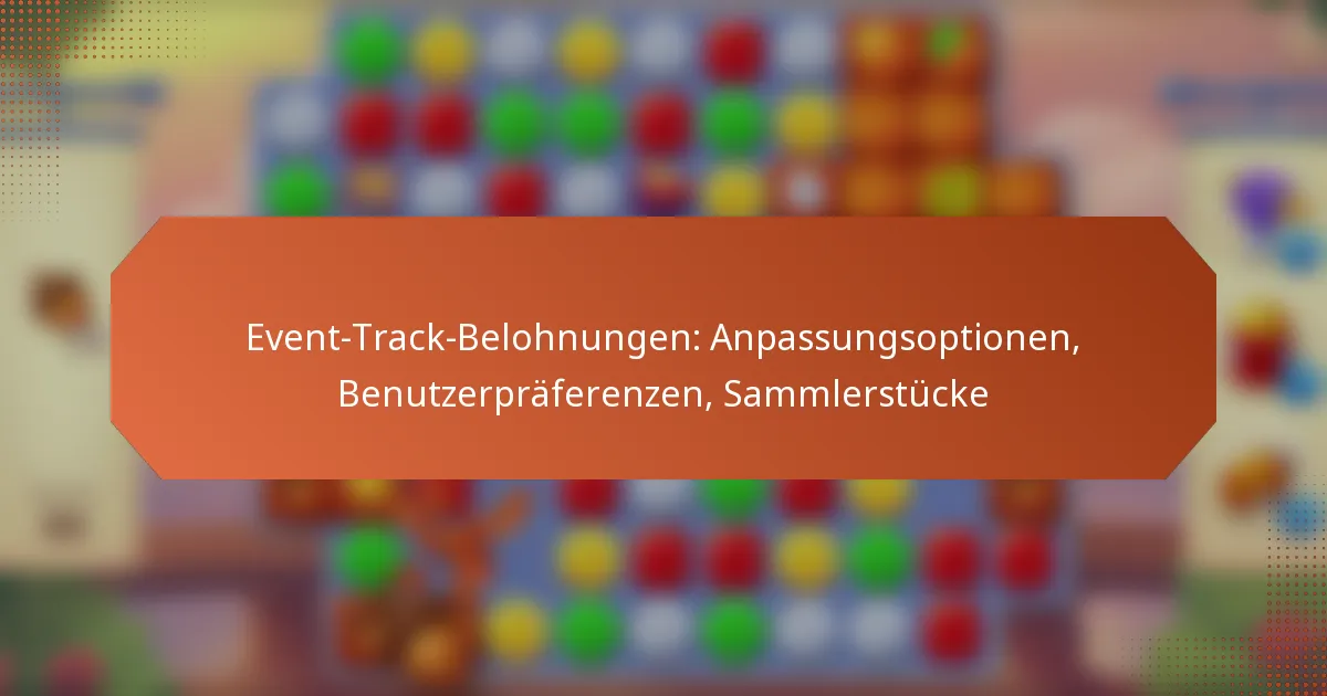 Event-Track-Belohnungen: Anpassungsoptionen, Benutzerpräferenzen, Sammlerstücke