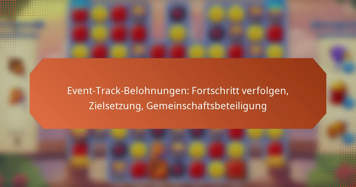 Event-Track-Belohnungen: Fortschritt verfolgen, Zielsetzung, Gemeinschaftsbeteiligung