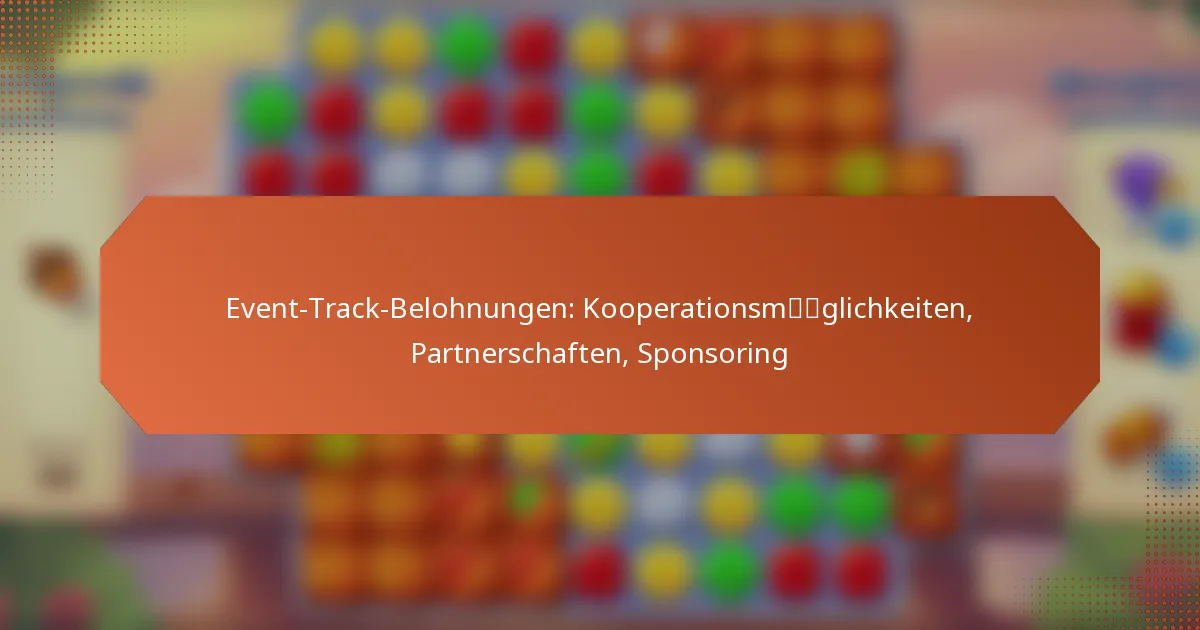 Event-Track-Belohnungen: Kooperationsmöglichkeiten, Partnerschaften, Sponsoring