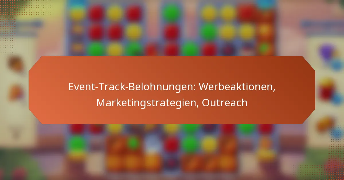 Event-Track-Belohnungen: Werbeaktionen, Marketingstrategien, Outreach