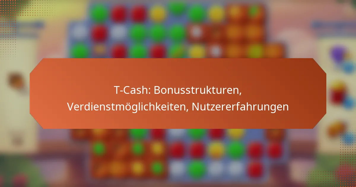 T-Cash: Bonusstrukturen, Verdienstmöglichkeiten, Nutzererfahrungen