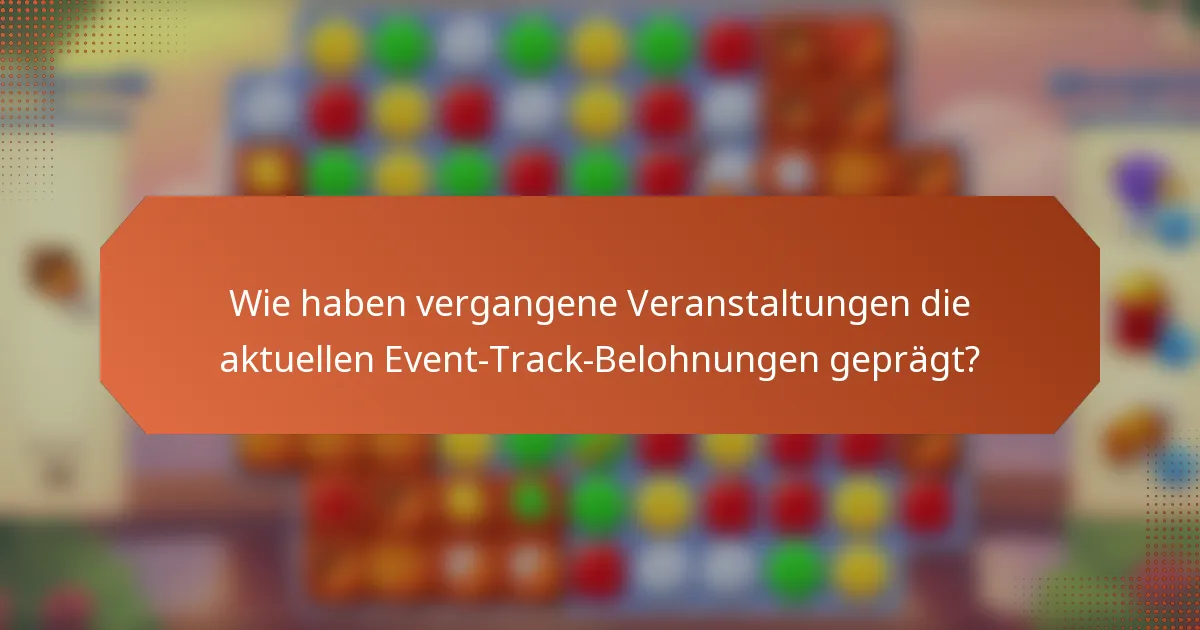 Wie haben vergangene Veranstaltungen die aktuellen Event-Track-Belohnungen geprägt?